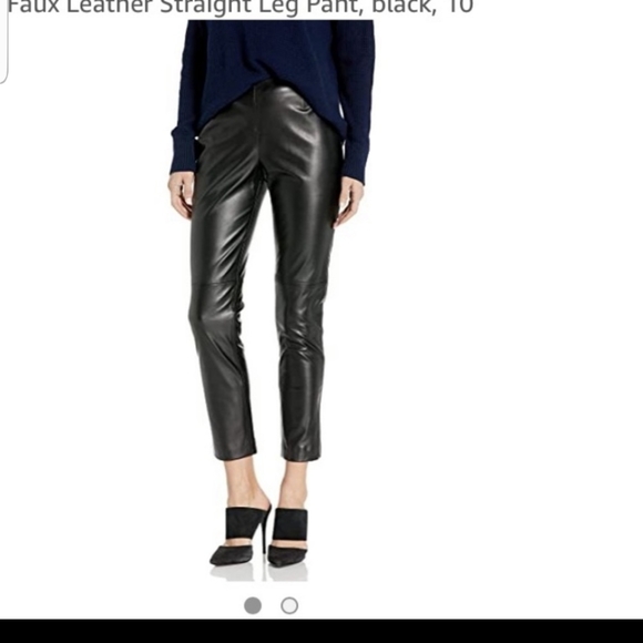 Calvin Klein Faux Leather Pants - Picture 4 of 8